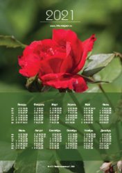 Календарь "Роза" 2021